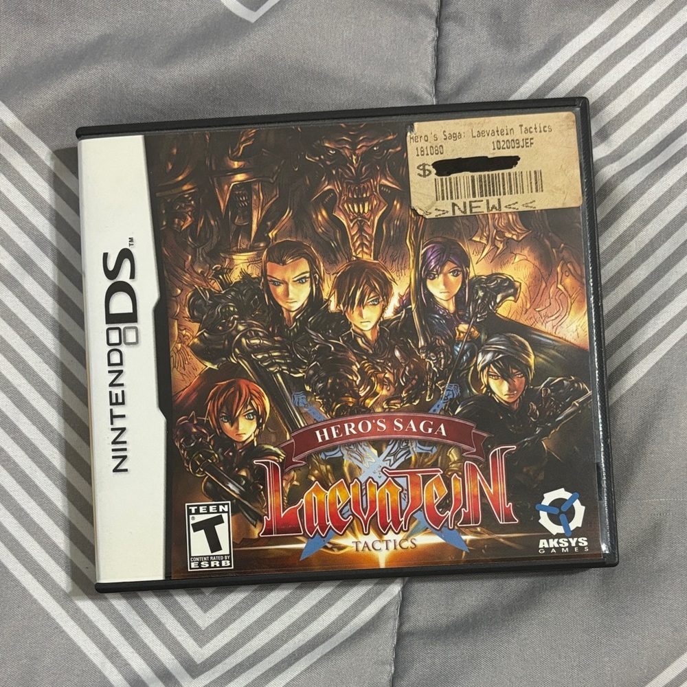Nintendo DS Hero's Saga Laevatein Tactics Game - Black and Orange